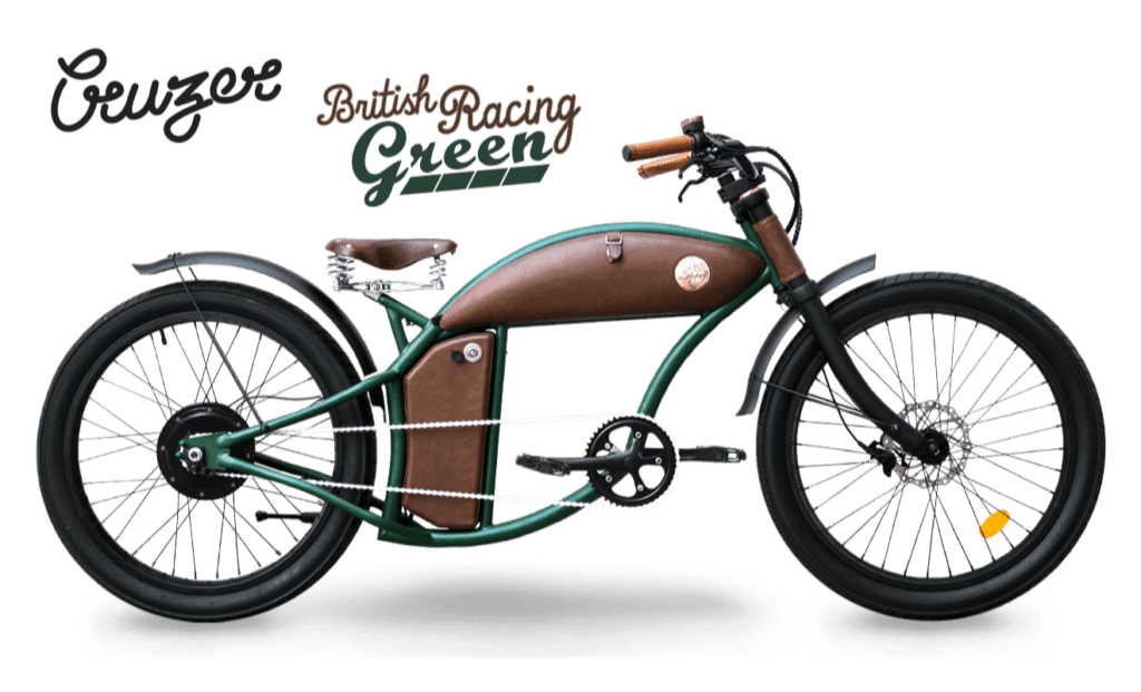 cafe elektrický bicykel cruzer green