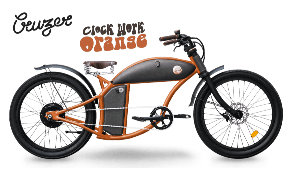 cafe elektrický bicykel cruzer orange