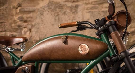 elektrický bicykel zelený