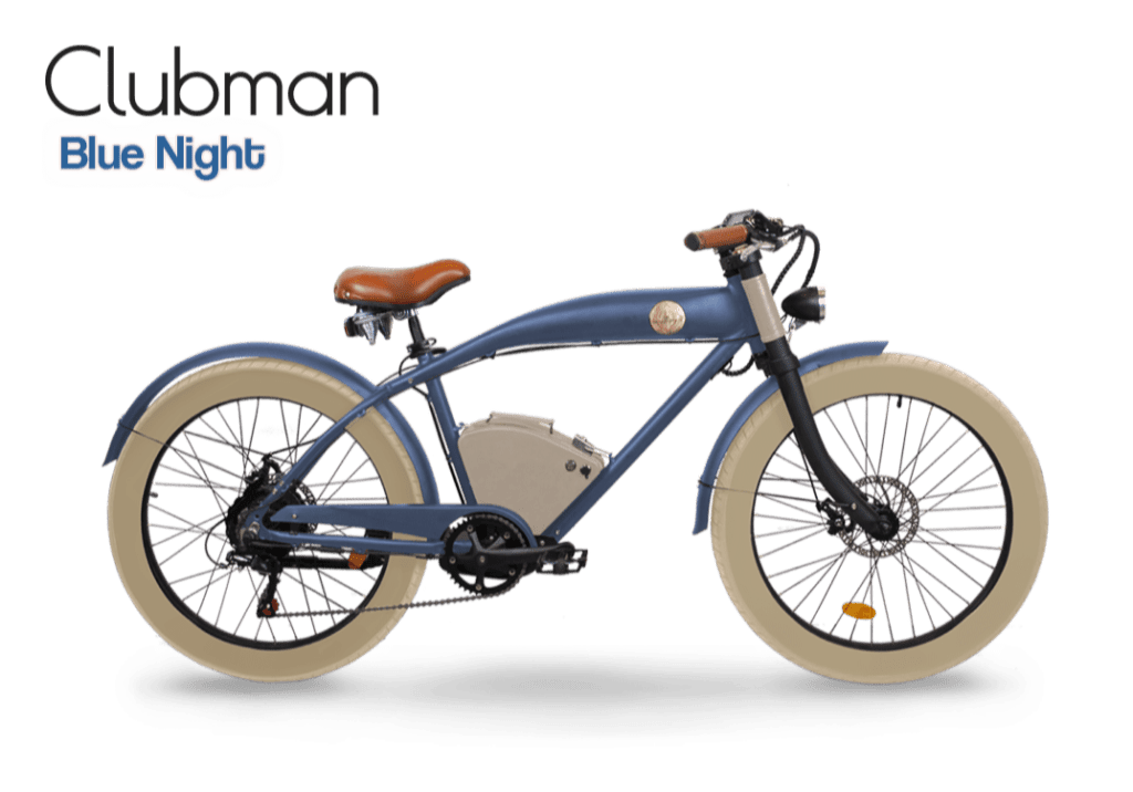 retro elektrický bicykel rayvolt blue