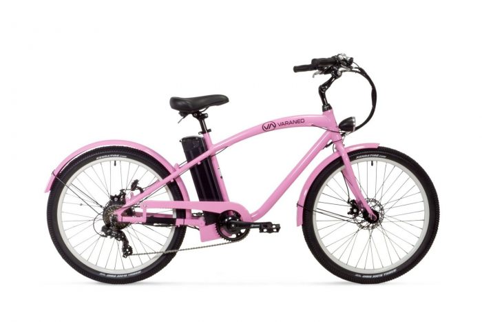 Dámsky elektrobicykel Beachcruiser pink